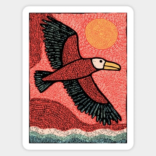 Albatross at Sea | The Mariner's Omen Sticker